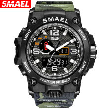SMAEL Men Military Watch 50m Waterproof Wristwatch LED Quartz Clock Sport Watch Male 1545 Digital Watch Relojes Montre